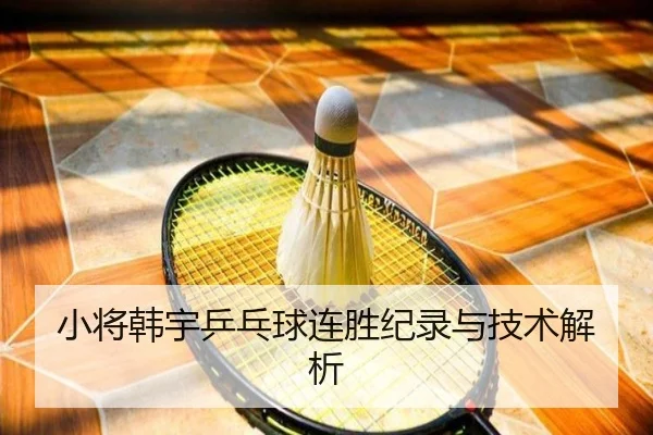 小将韩宇乒乓球连胜纪录与技术解析 - Yiyou